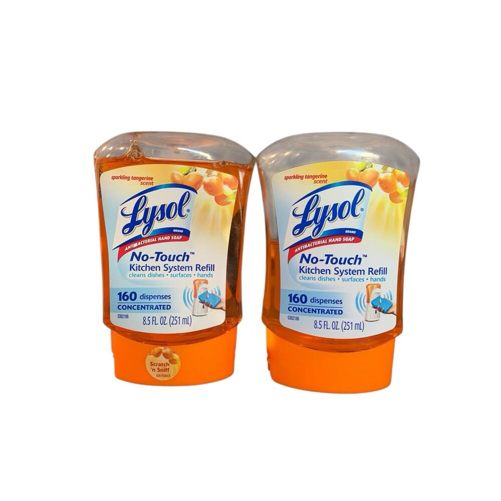 1 1/2 Lysol No Touch Kitchen System‎ Refill Sparkling Tangerine Scent 8.5oz